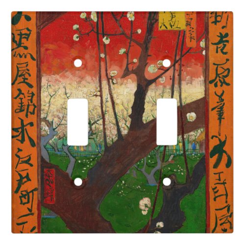 Vincent van Gogh _ Flowering Plum Tree Light Switch Cover