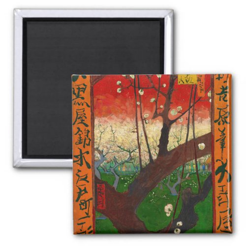 Vincent van Gogh _ Flowering Plum Tree Magnet