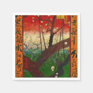 Vincent van Gogh - Flowering Plum Tree Napkins
