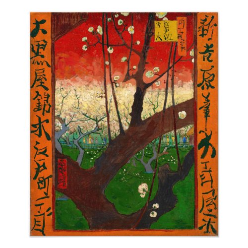 Vincent van Gogh _ Flowering Plum Tree Photo Print