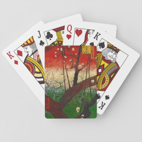 Vincent van Gogh _ Flowering Plum Tree Poker Cards