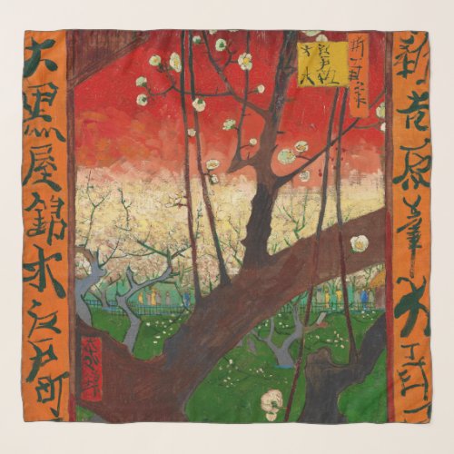 Vincent van Gogh _ Flowering Plum Tree Scarf