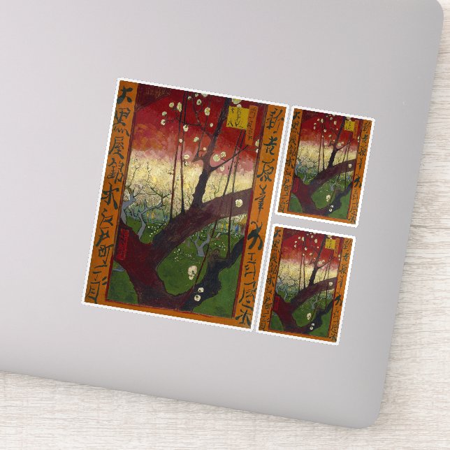 Vincent Van Gogh - Flowering Plum Tree Sticker (Detail)