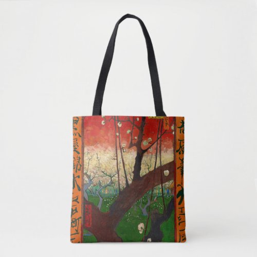 Vincent van Gogh _ Flowering Plum Tree Tote Bag