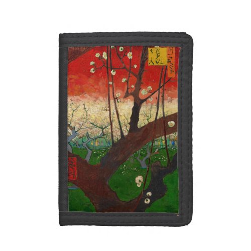 Vincent van Gogh _ Flowering Plum Tree Trifold Wallet