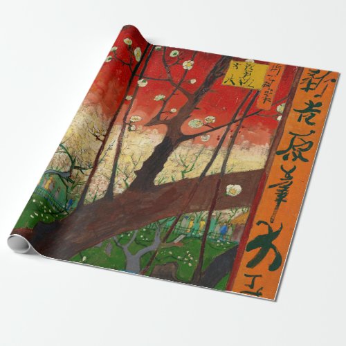 Vincent van Gogh _ Flowering Plum Tree Wrapping Paper