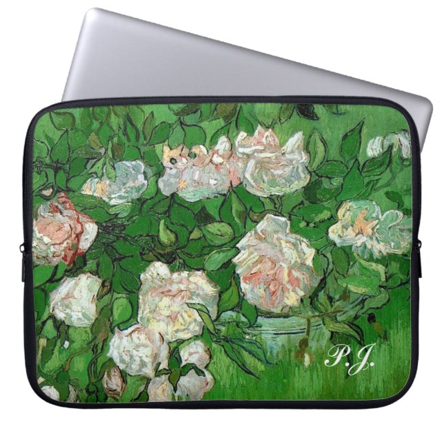 Vincent van Gogh flowers Laptop Sleeve (Front)