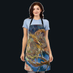 Vincent van Gogh - Four Cut Sunflowers Apron<br><div class="desc">Four Cut Sunflowers - Vincent van Gogh,  Oil on Canvas,  1887,  Paris</div>