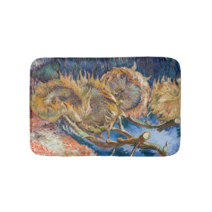 Vincent van Gogh - Four Cut Sunflowers Bath Mat