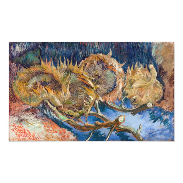 Vincent van Gogh - Four Cut Sunflowers Photo Print (Front)