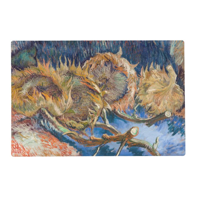 Vincent van Gogh - Four Cut Sunflowers Placemat (Front)