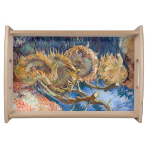 Vincent van Gogh - Four Cut Sunflowers Serving Tray
