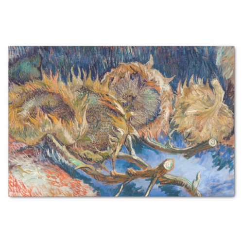 Vincent van Gogh _ Four Cut Sunflowers Tissue Paper