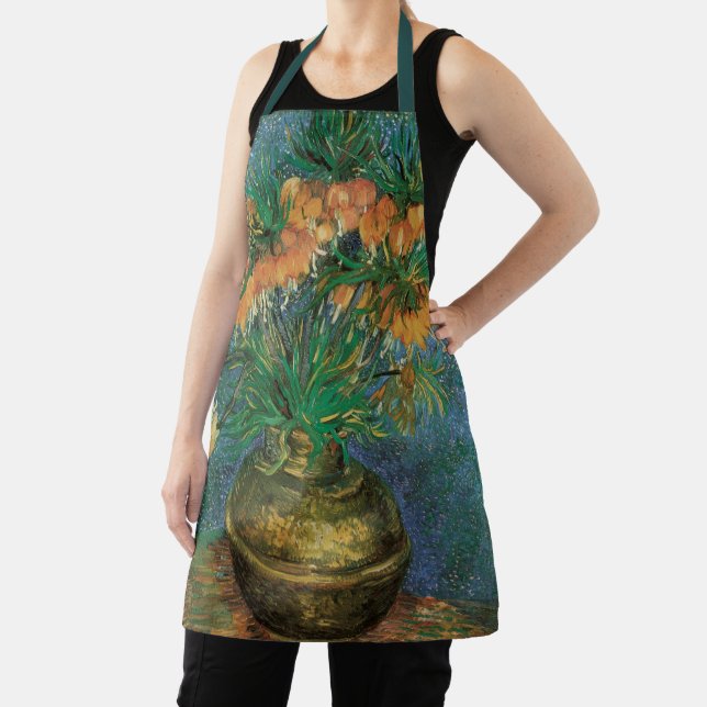 Vincent van Gogh - Fritillaries in a Copper Vase Apron (Insitu)