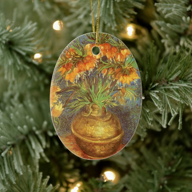 Vincent van Gogh - Fritillaries in a Copper Vase Ceramic Ornament (Tree)