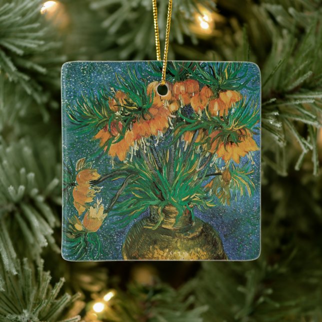 Vincent van Gogh - Fritillaries in a Copper Vase Ceramic Ornament (Tree)