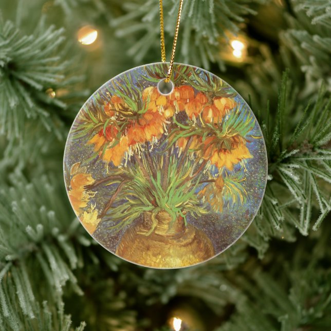 Vincent van Gogh - Fritillaries in a Copper Vase Ceramic Ornament (Tree)