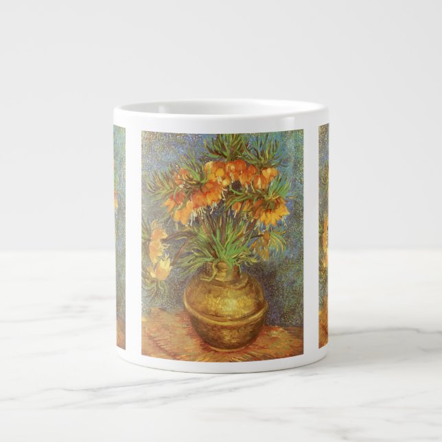 Vincent van Gogh - Fritillaries in a Copper Vase Giant Coffee Mug (Front)
