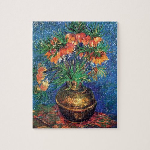 Vincent Van Gogh _ Fritillaries In A Copper Vase Jigsaw Puzzle