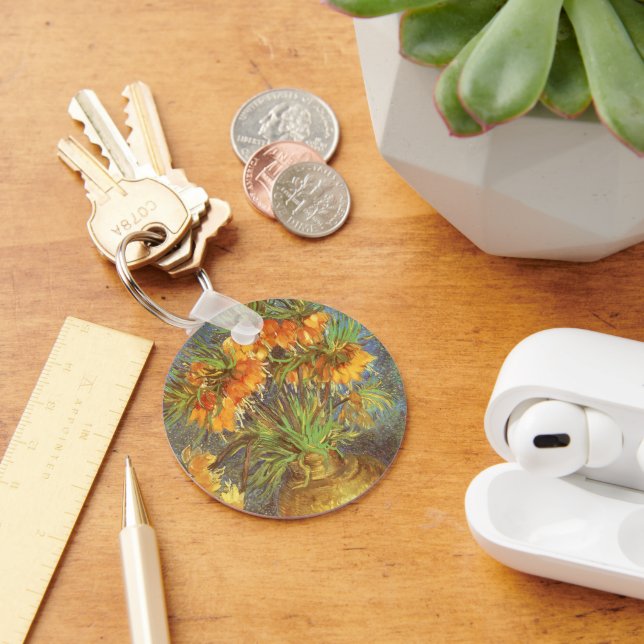 Vincent van Gogh - Fritillaries in a Copper Vase Keychain (Desk)