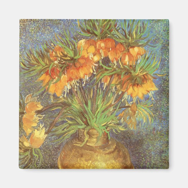 Vincent van Gogh - Fritillaries in a Copper Vase Magnet (Front)