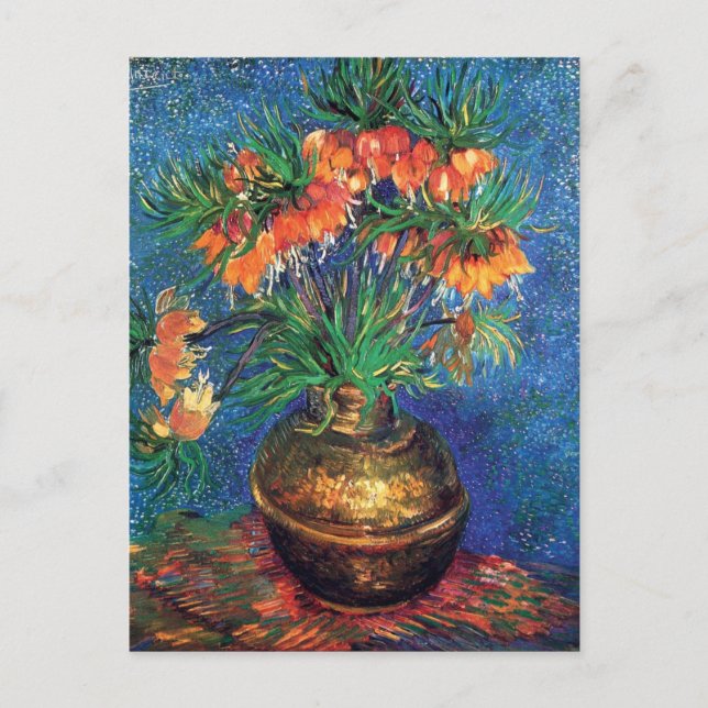 Vincent Van Gogh - Fritillaries In A Copper Vase Postcard (Front)