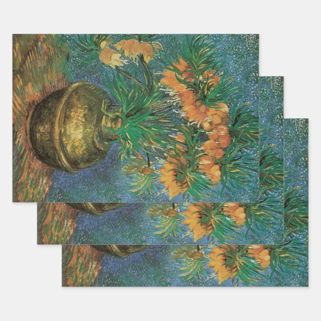 Vincent van Gogh - Fritillaries in a Copper Vase Wrapping Paper Sheets (Set)