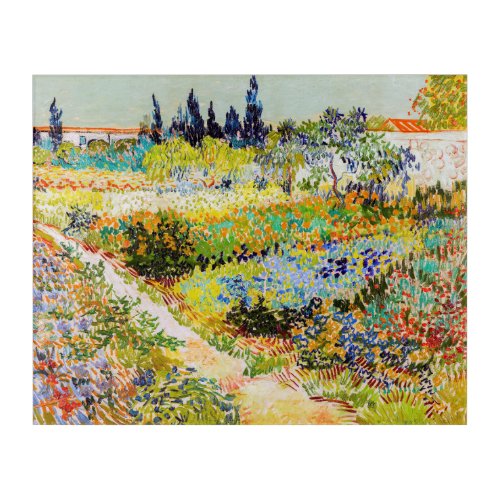 Vincent van Gogh _ Garden at Arles Acrylic Print