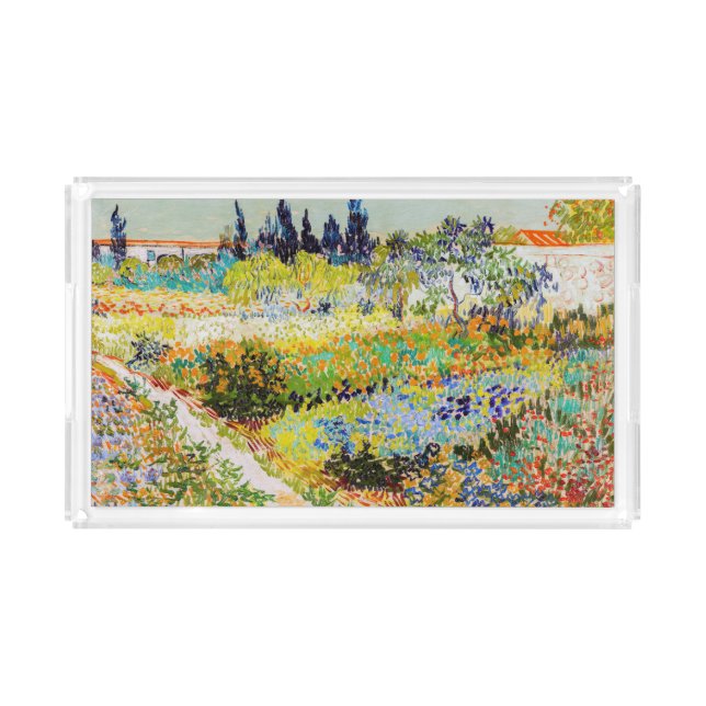 Vincent van Gogh - Garden at Arles Acrylic Tray (Front)