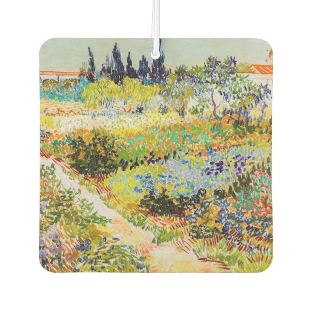 Vincent van Gogh - Garden at Arles Air Freshener (Front)