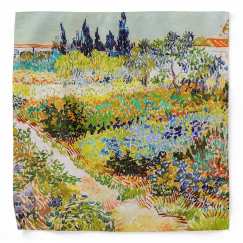 Vincent van Gogh _ Garden at Arles Bandana