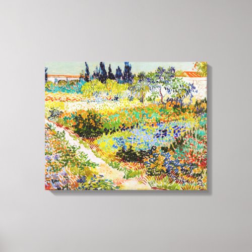 Vincent van Gogh _ Garden at Arles Canvas Print