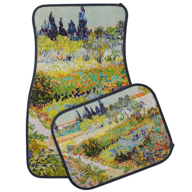 Vincent van Gogh - Garden at Arles Car Floor Mat (Set)