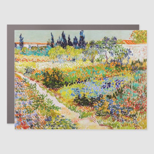 Vincent van Gogh _ Garden at Arles Car Magnet