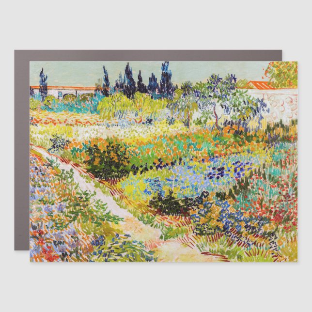 Vincent van Gogh - Garden at Arles Car Magnet (Front)