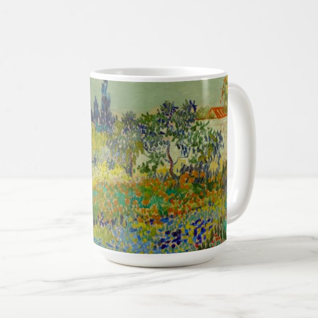 Vincent Van Gogh Garden at Arles Coffee Mug (Front Right)