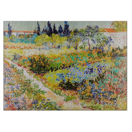 Vincent van Gogh _ Garden at Arles Cutting Board