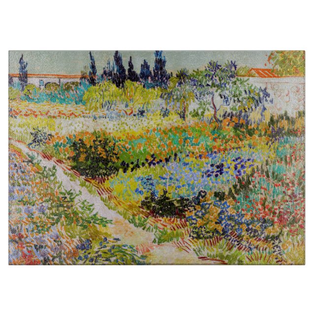 Vincent van Gogh - Garden at Arles Cutting Board (Front)