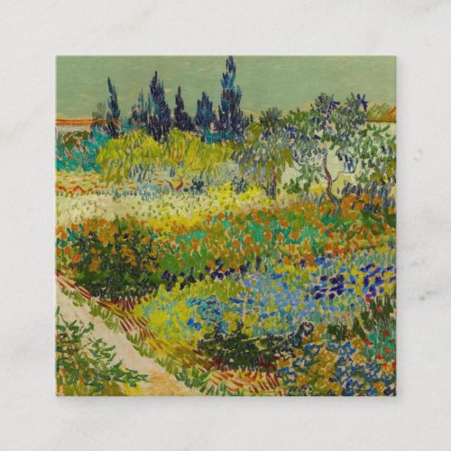 Vincent Van Gogh Garden at Arles Enclosure Card