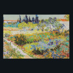 Vincent van Gogh - Garden at Arles Faux Canvas Print<br><div class="desc">Garden at Arles / Flowering Garden with Path / Jardin a Arles - Vincent van Gogh,  1888</div>