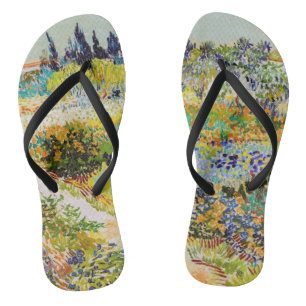 Vincent van Gogh - Garden at Arles Flip Flops