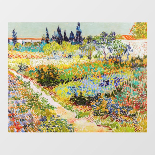 Vincent van Gogh - Garden at Arles Floor Decals (Front)