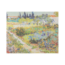 Vincent van Gogh - Garden at Arles Gallery Wrap