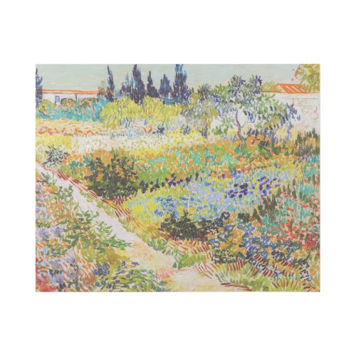 Vincent van Gogh _ Garden at Arles Gallery Wrap