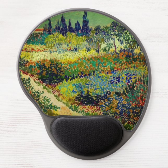Vincent Van Gogh Garden at Arles Gel Mouse Pad (Front)