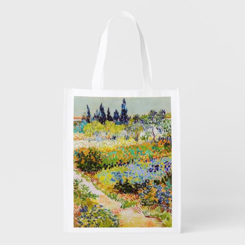 Vincent van Gogh _ Garden at Arles Grocery Bag