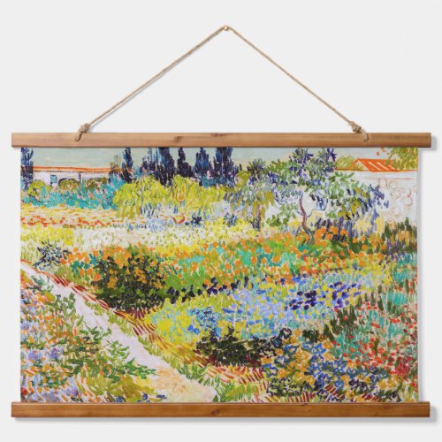 Vincent van Gogh _ Garden at Arles Hanging Tapestry