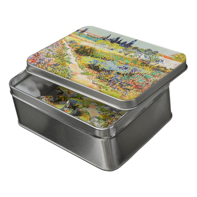 Vincent van Gogh - Garden at Arles Jigsaw Puzzle (Lid Open)