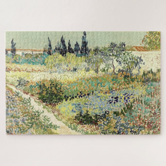 Vincent Van Gogh Garden at Arles Jigsaw Puzzle (Horizontal)
