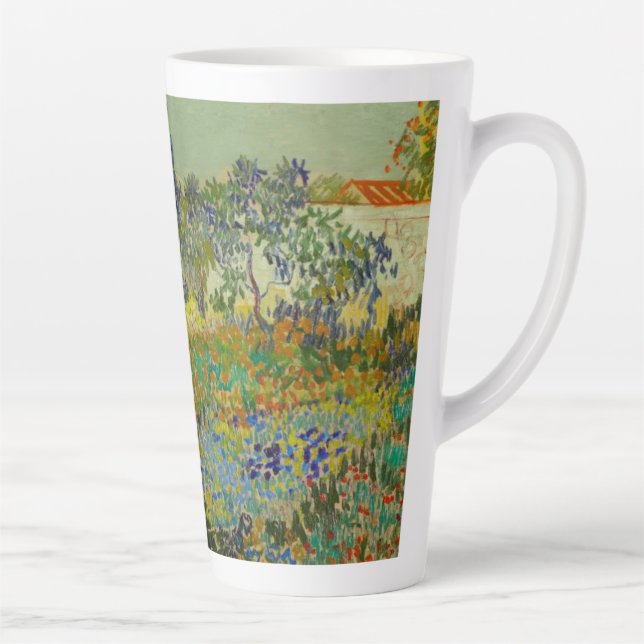Vincent Van Gogh Garden at Arles Latte Mug (Right)